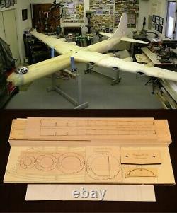 115 wing span Convair B-36H Peacemaker R/c Plane short kit/semi kit and plans