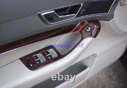 11PCS Peach wood grain Interior trim kit For Audi A6 2005-2011