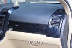 13PCS Black wood grain Car Interior Kit Cover Trim For Honda CRV CR-V 2007-2011