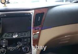 13PCS Peach wood grain Interior trim kit For Hyundai Sonata 2011-2015