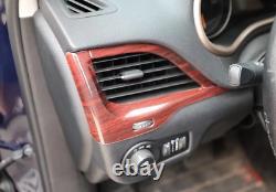 14PCS Peach wood grain Car Interior Kit Cover Trim For Jeep Cherokee 2016-2017