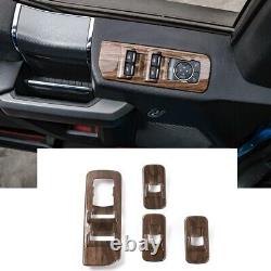 14x Wood Grain Full ABS Set Interior Decoration Cover Kit For Ford F150 2015-20