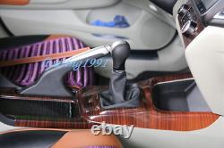 15P Peach Wood Grain ABS Interior Decor Kit Cover Trim For Honda Civic 2012-2015