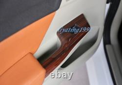 15P Peach Wood Grain ABS Interior Decor Kit Cover Trim For Honda Civic 2012-2015
