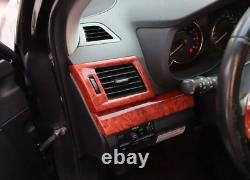 16PCS Yellow wood grain Car Interior Kit Cover Trim For Subaru Outback 2010-2012