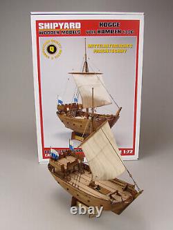 172 Scale Genuine Wooden Model Kit-Vessel Shipyard-Kogge von Kampen