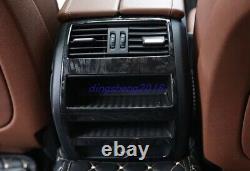 17PCS Black wood grain Interior trim kit For BMW 5 Series 2011-2017