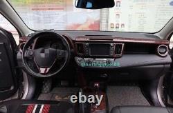 17Pcs Peach wood grain Car Interior Kit Cover Trim For Toyota RAV4 2013-14-2019