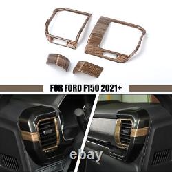 17pc For Ford F150 21+ Wood Grain Interior Decor Trim Cover Full Kit Accessories