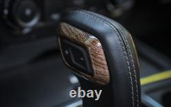18PCS Wood Grain ABS Interior Decorative Trim Cover Kit For Ford F150 2015-2020