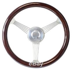 1949-1957 Vintage Ford F1, F100 Truck 15 Mahogany Banjo Steering Wheel Kit