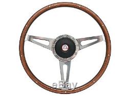 1964 1967 Ford Mustang Shelby Style Steering Wheel Kit Cobra Emblem