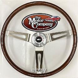 1967 1968 GM A-Body 3 Spoke Wood Grain Steering Wheel Kit