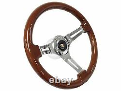 1969 1989 Cadillac S6 Sport Wood Steering Wheel Mahogany Telescopic Kit
