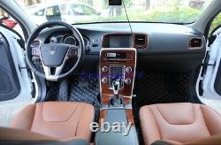19PCS Peach wood grain Interior trim kit For Volvo S60 2014-2018