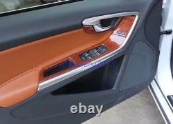 19PCS Peach wood grain Interior trim kit For Volvo S60 2014-2018