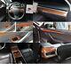 19pcs For 2020-2024 Tesla Model Y ABS Peach Wood Car Interior Kit Full Set