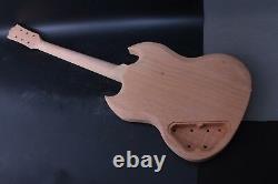 1Set Guitar Kit 22fret Guitar Neck Solid Wood Guitar Body SG Set in Heel DIY