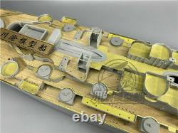 1/200 USS Iowa BB-61 Wooden Deck+PE Sheet+Barrels Detail-up for Trumpeter 03706