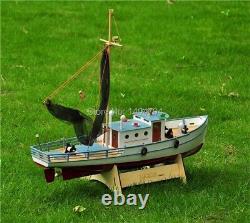 1/25 Scale RC Fishing ship Kit remote control wood boat DIY Adult Model