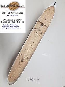 1/96 USS Kearsarge Wood Deck (fits Revell kit) by Scaledecks. Com