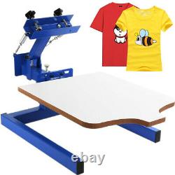 1 Color 1 Station Silk Screen Printing Machine Press Kit T-Shirt Equipment DIY