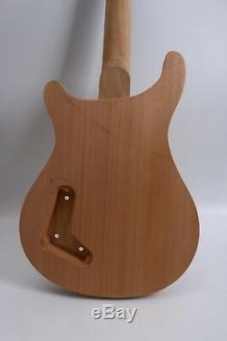 1set Electric guitar Kit Guitar neck body Unfinished Guitar Solid wood Maple Cap