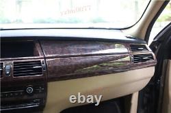 2008-2013 For BMW X5 ABS Agate Wood Grain Look Interior Decoration Kit Cover 19P