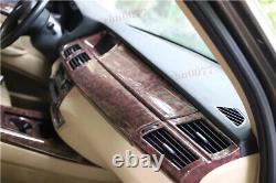 2008-2013 For BMW X5 ABS Agate Wood Grain Look Interior Decoration Kit Cover 19P