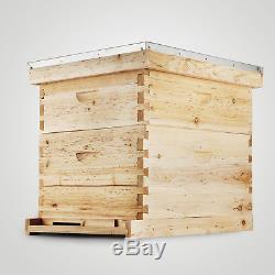 20 Frame Complete Box Kit 10 Deep 10 Medium Honey Keeper Brood Beehive Beekeeper