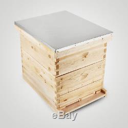 20-Frame Langstroth Bee Hive Complete Box Kit Free Shipping