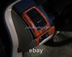 21PCS Wood Grain Style Car Interior Kit Cover Trim For Honda Accord 2003-2007