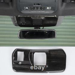 21pcs For Ford F150 4Dr 2021-23 Black Wood Grain ABS Interior Trim Set Cover Kit