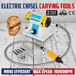 220V Electric Chisel Carving Tools Wood Chisel Carving Machine Kit& 4 Blades