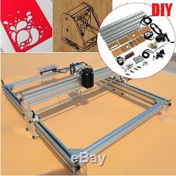 2500mW Mini Laser Engraving Cutting Machine Wood Printer 40X50CM Area DIY Kit