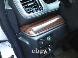 27PCS Peach Wood Grain Car Interior Kit Cover Trim For Honda Odyssey 2015-17