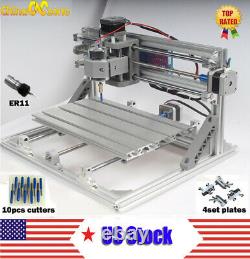 3018 CNC Machine Router 3Axis Engraving PCB Wood Carving DIY Milling Kit Sliver