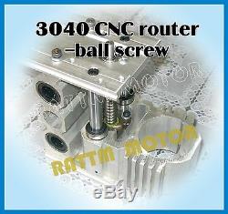 3040 Ball Screw CNC Wood Router Engraving Machine Kit 52mm+300W ER11 DC Spindle