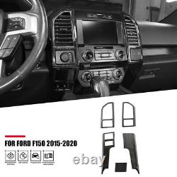 33pc Black Wood Grain Interior Decoration Cover Trim Kit For Ford F150 2015-2020