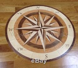 36 Wood Floor Medallion Inlay 100 Piece Compass kit DIY Flooring Table Box