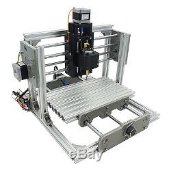 3 Axis DIY CNC Router Kit Metal Engraving Wood PCB Milllng Machine+5500mW Laser