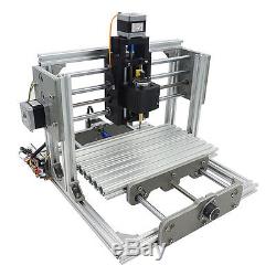 3 Axis DIY CNC Router Kit Wood & Metal Engraving Milling Machine + 2500mw Laser