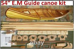 54 Canoe model kit, Deluxe Red Cedar parts, pine ribbing, easy to build