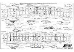 57 wingspan Super Skybolt R/c Plane short kit/semi kit and plans