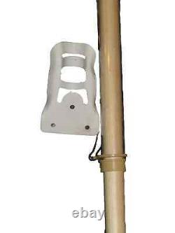 5' Wood Pole Kit Bracket With 3x5 82nd Airborne Division All American Blue Flag