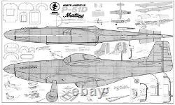 64 Ws P-51D MUSTANG R/c Plane partial kit/short kit and plans, PLS READ