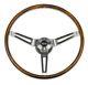 67 68 Camaro Walnut Wood Steering Wheel Kit withSS Horn Cap No Tilt