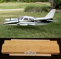 73 wingspan Cessna 301Q R/c Plane short kit/semi kit and plans
