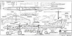 74 in. Wing span AR-1 R/c Glider Plane short kit/semi kit and plans