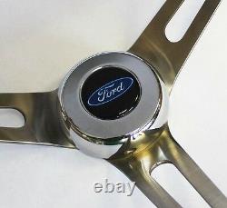 78-91 Ford Bronco F100 F150 F250 F350 Wood Steering Wheel Rivets High Gloss 15